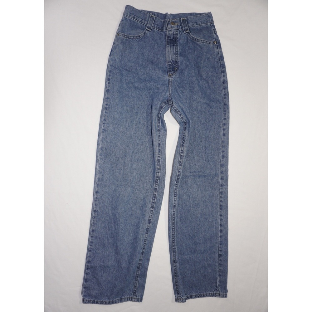 Lee Dungarees 23 Blue Denim High Rise Straight Leg Jeans Vintage Style